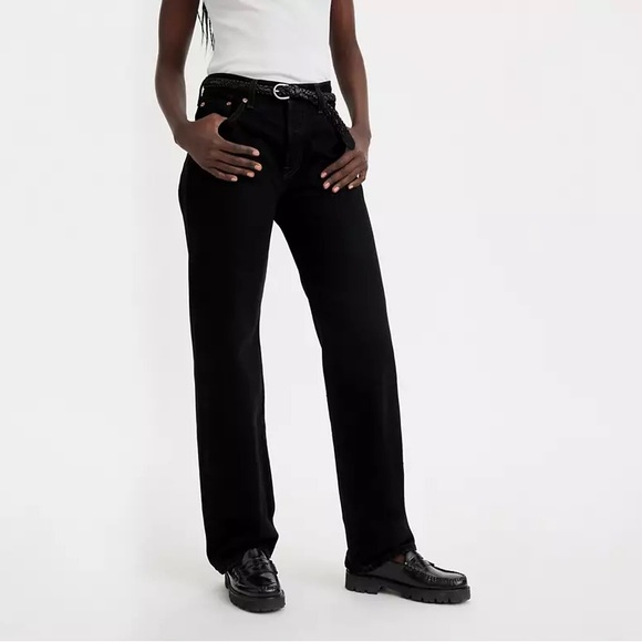 Levi’s 501® '90S WOMEN'S JEANS in Rinsed Blacktop Sz 26W 30L - Picture 2 of 5